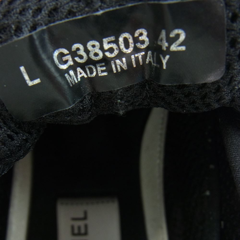 CHANEL シャネル G38503 ココマーク ロゴ スニーカー ブラック オフホワイト系 42【中古】