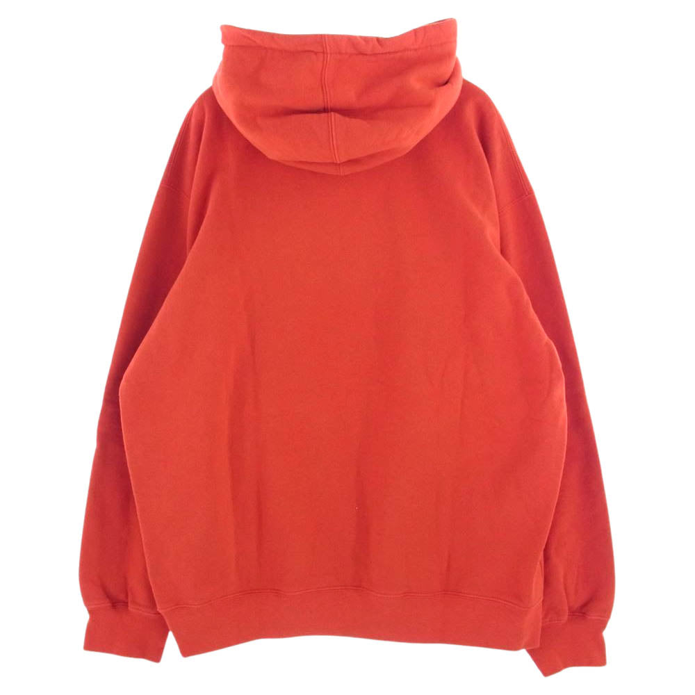 Supreme シュプリーム 21SS Don't Care Hooded Sweatshirt Burnt Red プルオーバ― フード パーカー レッド系 L【中古】
