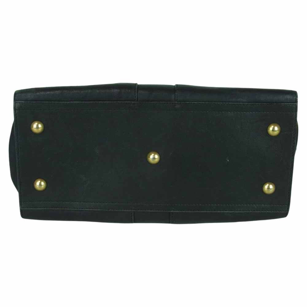 YVES SAINT LAURENT イヴサンローラン 311222 カバス シック 2WAY ショルダー ハンド バッグ ブラック系【中古】