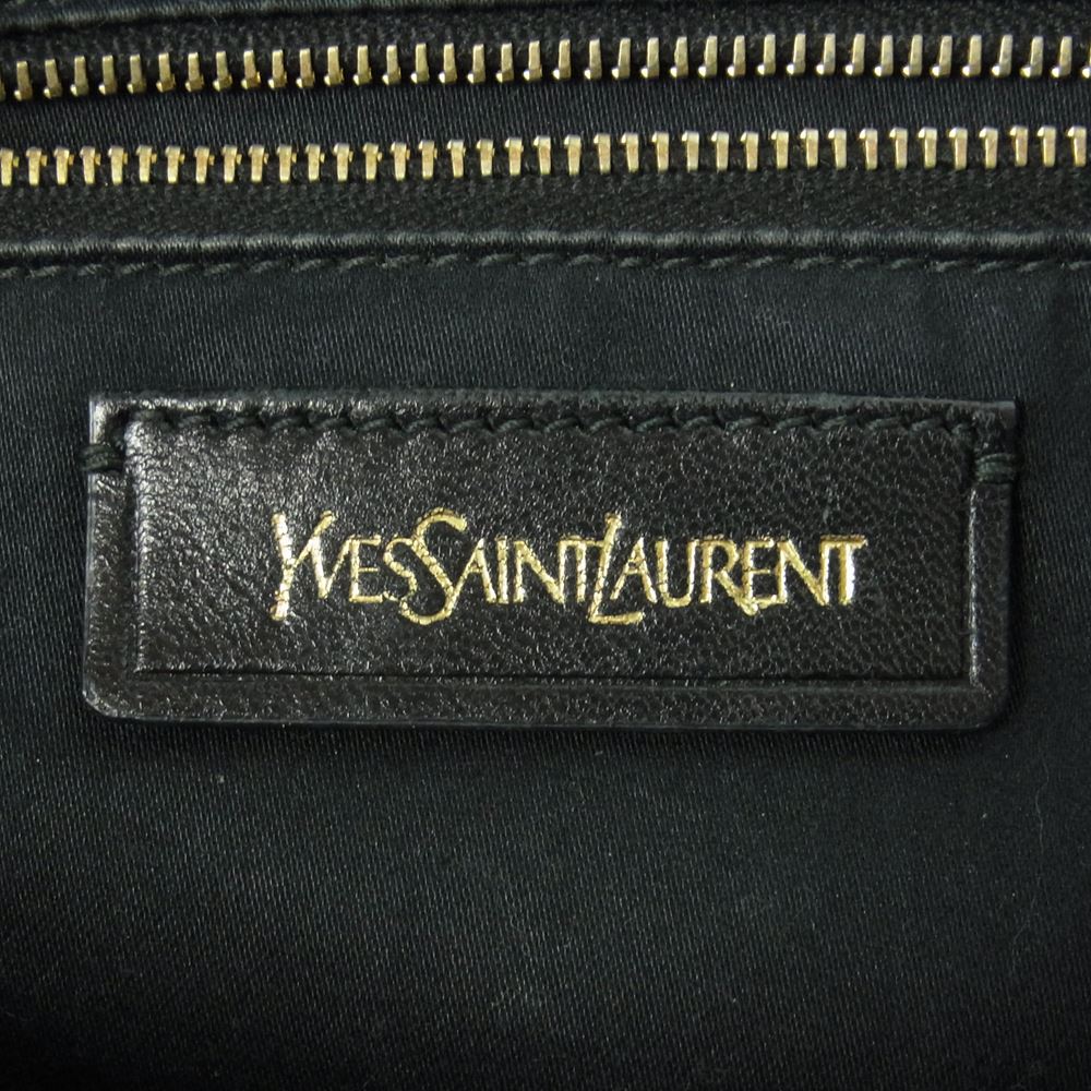YVES SAINT LAURENT イヴサンローラン 311222 カバス シック 2WAY ショルダー ハンド バッグ ブラック系【中古】