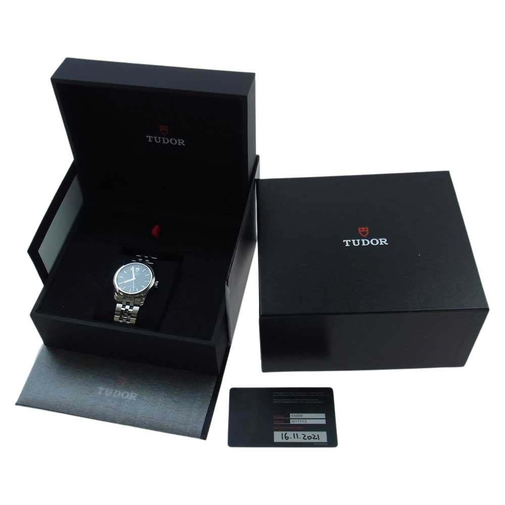 TUDOR チュードル 55000 ギャランティカード付属 グラマーデイト I番 36mm 自動巻 腕時計 ウォッチ シルバー系【中古】