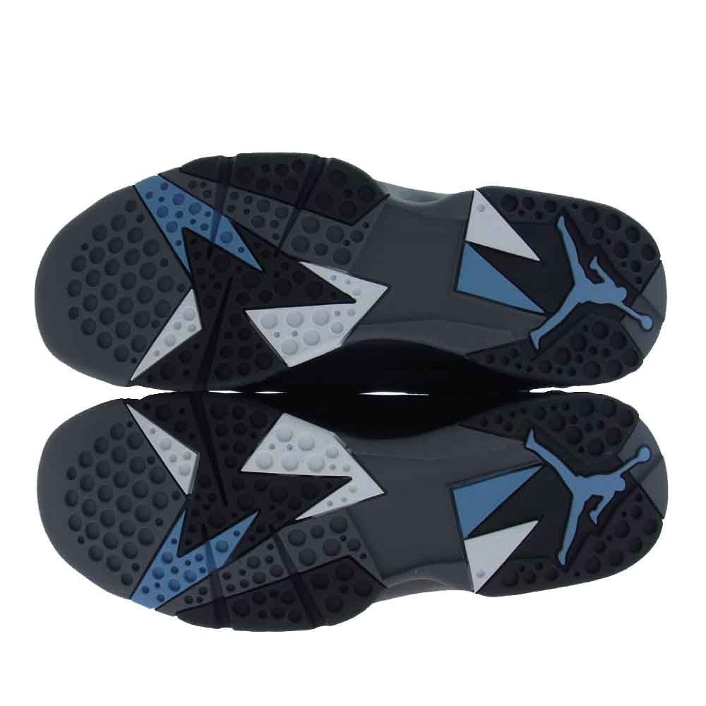 NIKE AIR JORDAN ナイキ ジョーダン CU9307-004 7 RETRO CHAMBRAY 2023 エア ジョーダン 7 シャンブレー ハイカット スニーカー  ブラック系 26.5cm【極上美品】【中古】
