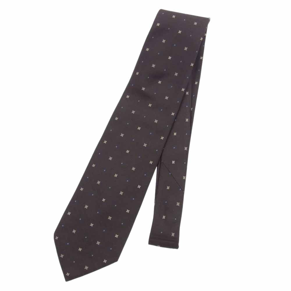LOUIS VUITTON ルイ・ヴィトン シルク 100% モノグラム ネクタイ ブラウン ブラウン系【中古】