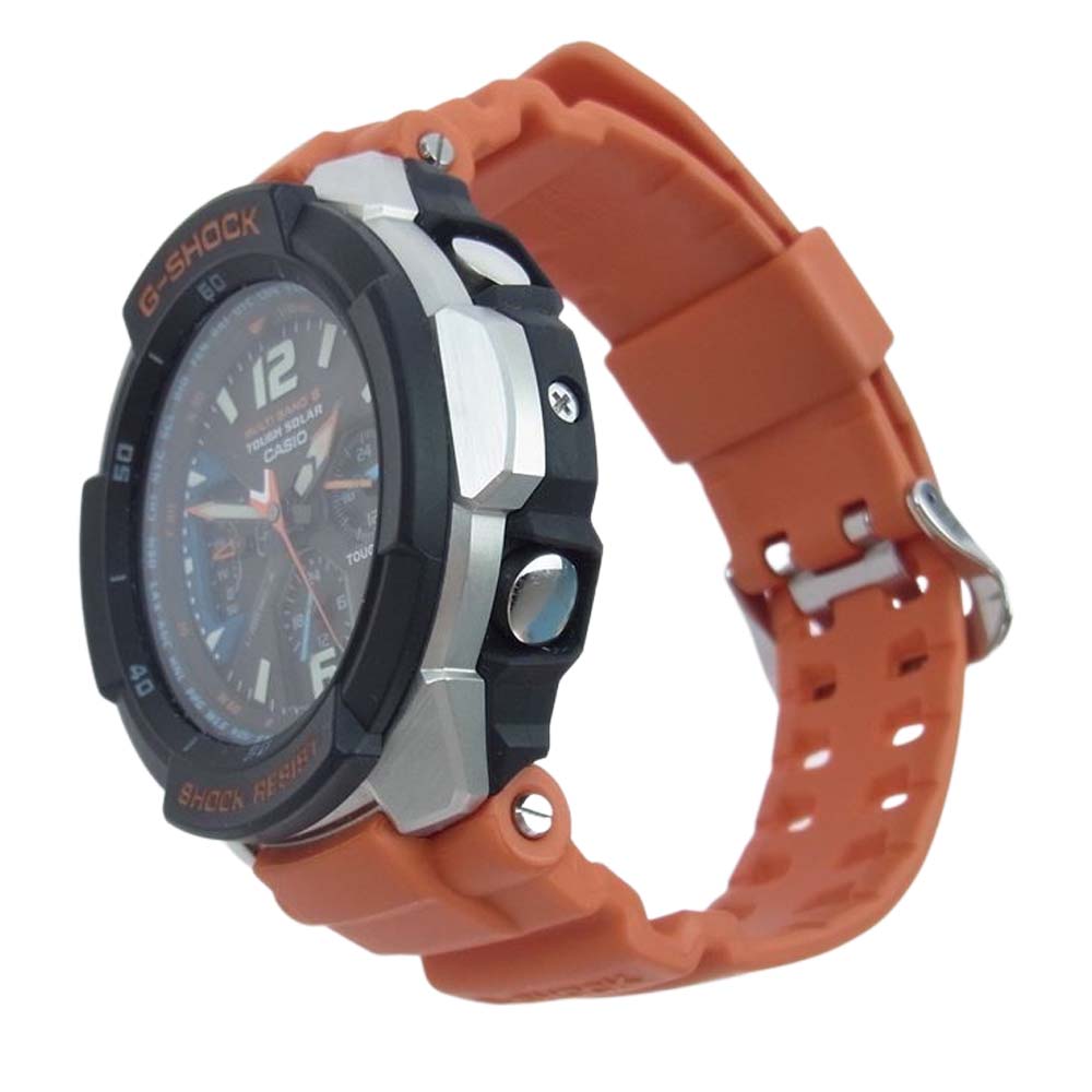 CASIO G-SHOCK カシオ ジーショック GW-3000M-4AER SKY COCKPIT スカイコックピット タフソーラー MULTIBAND 6  電波時計 オレンジ系【中古】