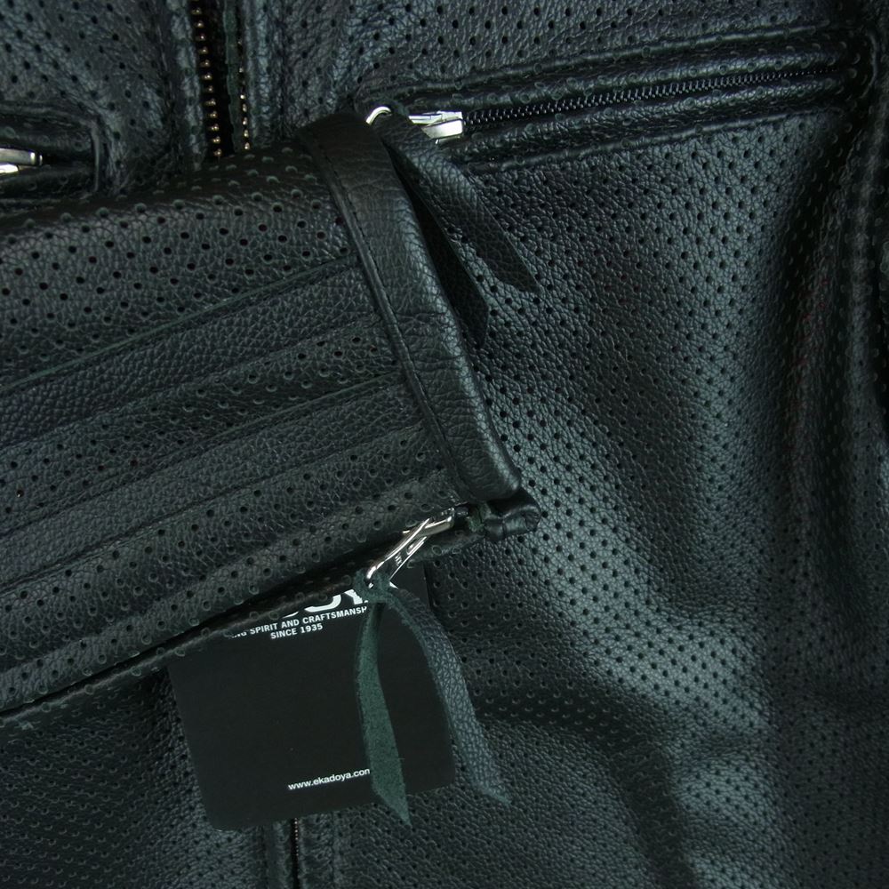 KADOYA カドヤ 1154 SELECT SLEEVER - PL セレクトスリーバー ライダー ジャケット メッシュ 革ジャン ブラック系 M【極上美品】【中古】