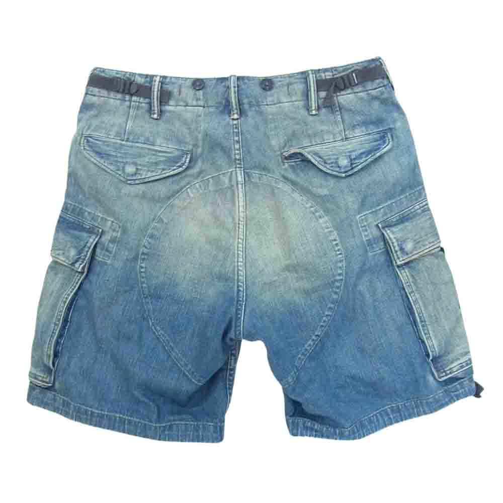 RRL ダブルアールエル Regiment レジメント デニム カーゴ ショーツ パンツ インディゴブルー系 30【中古】