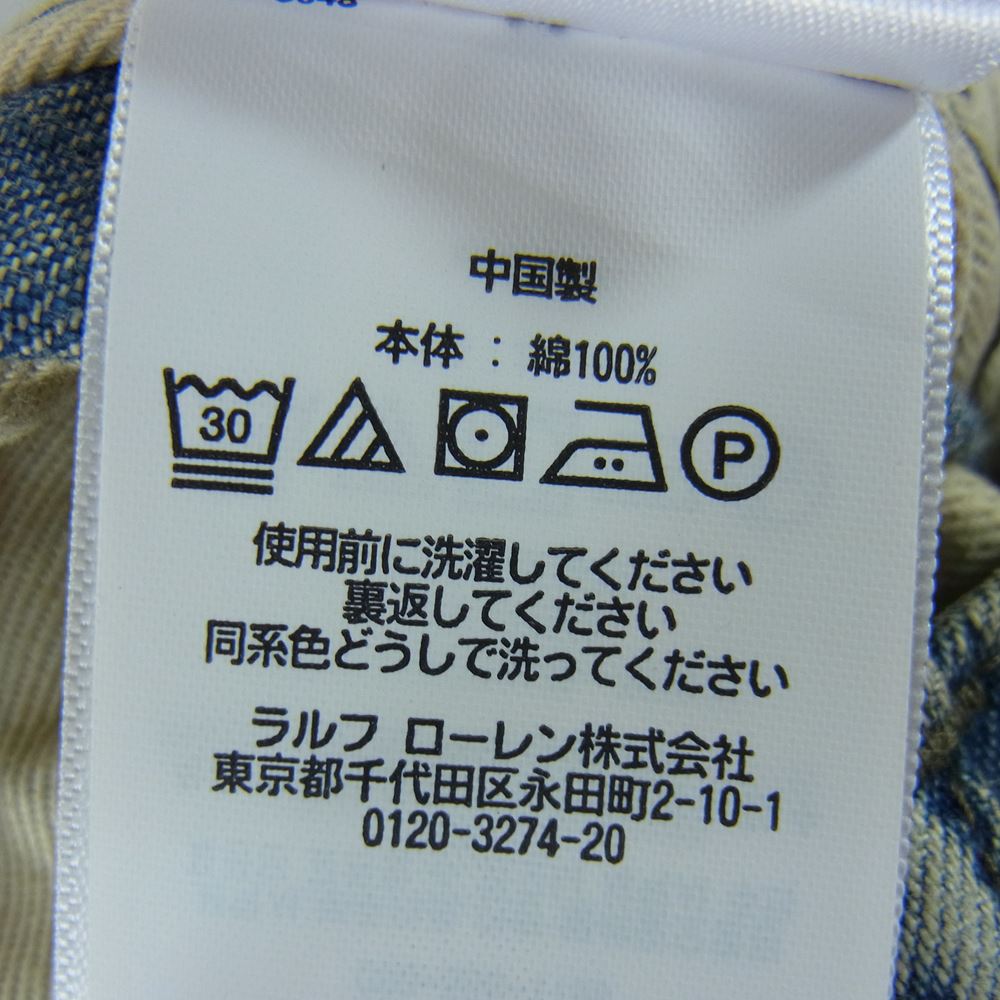 RRL ダブルアールエル Regiment レジメント デニム カーゴ ショーツ パンツ インディゴブルー系 30【中古】