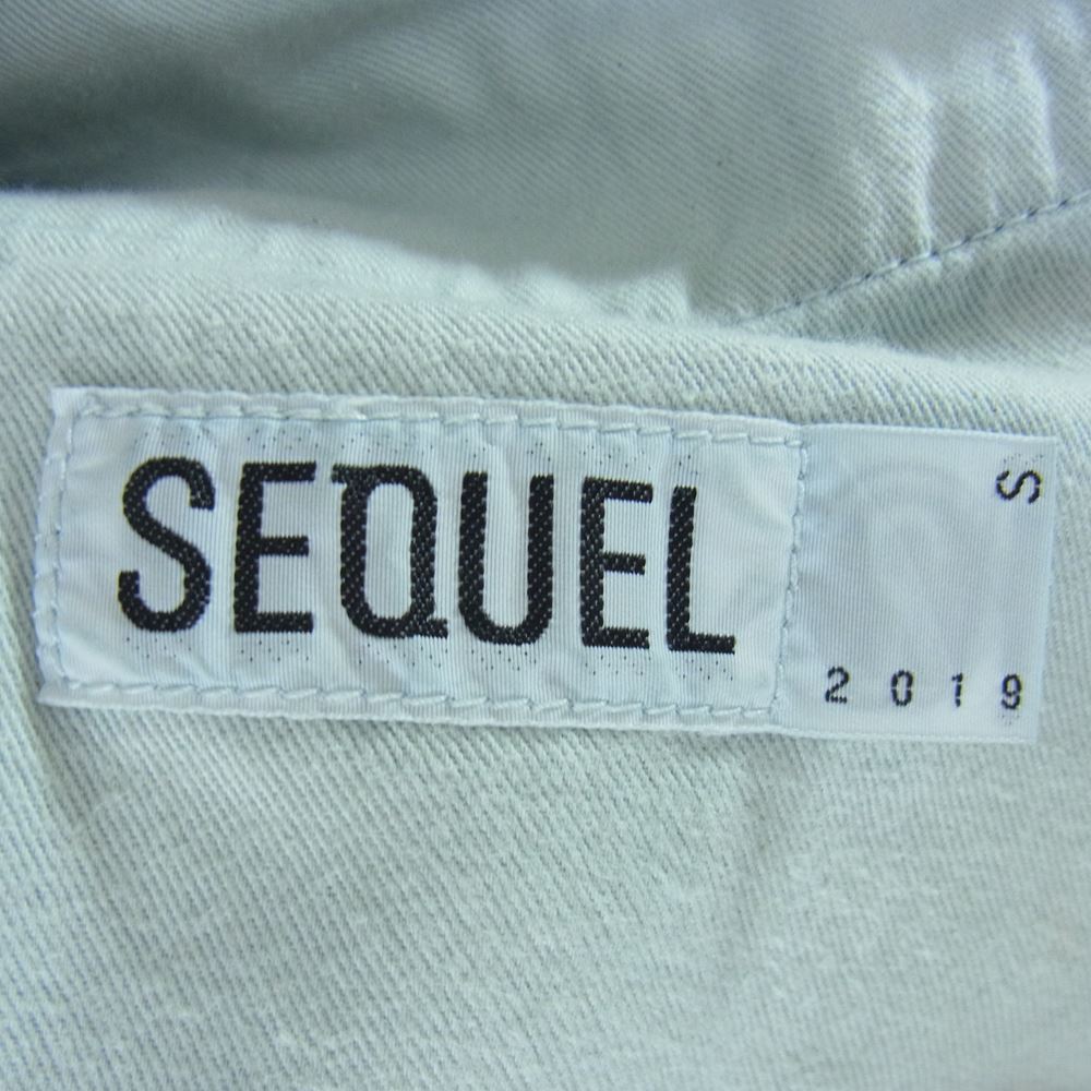 シークエル × FRAGMENT フラグメント デニム パンツ インディゴブルー系 S【中古】