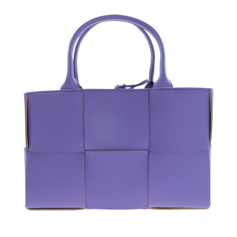 BOTTEGAVENETA ボッテガヴェネタ アルコ レザー ハンド バッグ パープル系 イエロー系【極上美品】【中古】