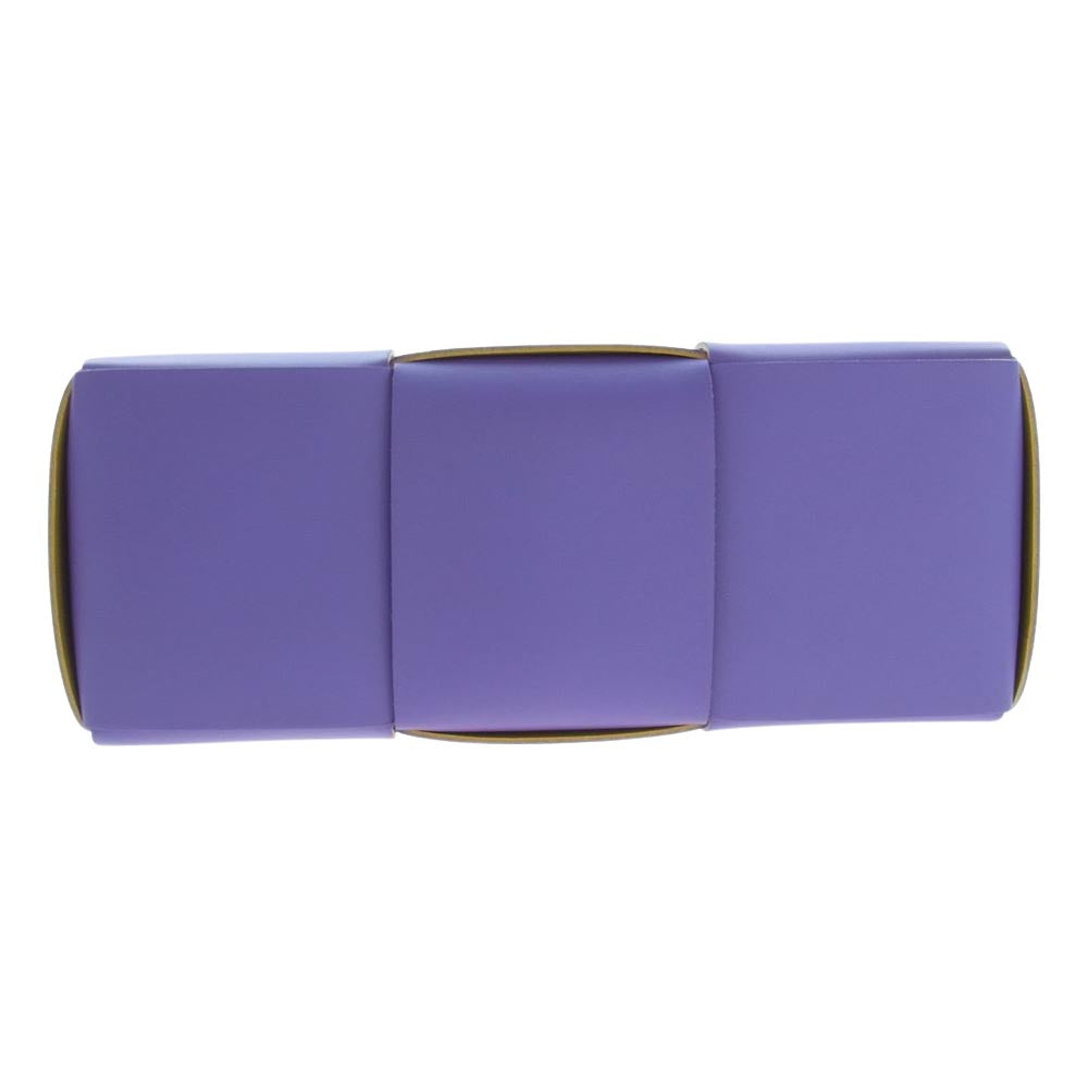 BOTTEGAVENETA ボッテガヴェネタ アルコ レザー ハンド バッグ パープル系 イエロー系【極上美品】【中古】