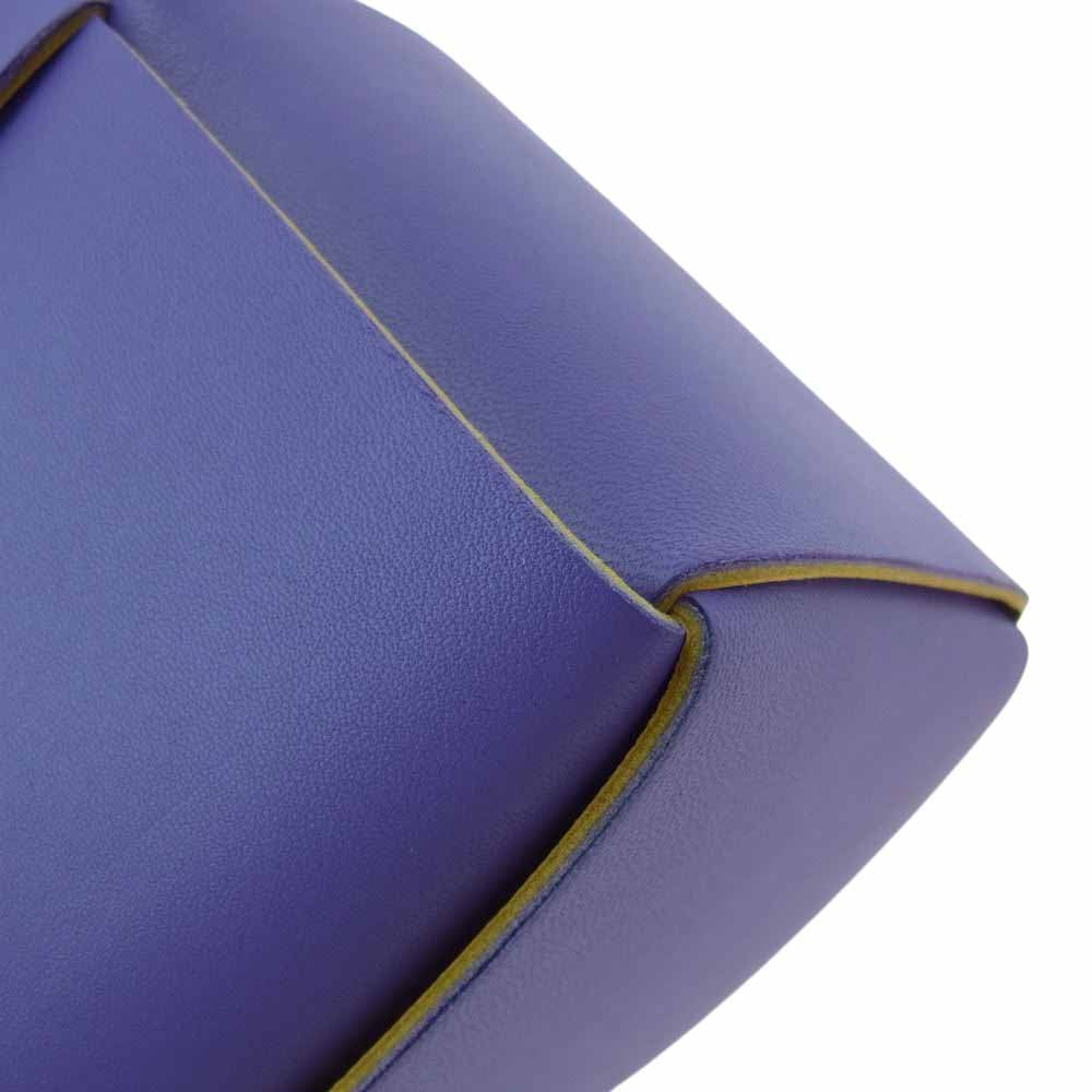 BOTTEGAVENETA ボッテガヴェネタ アルコ レザー ハンド バッグ パープル系 イエロー系【極上美品】【中古】