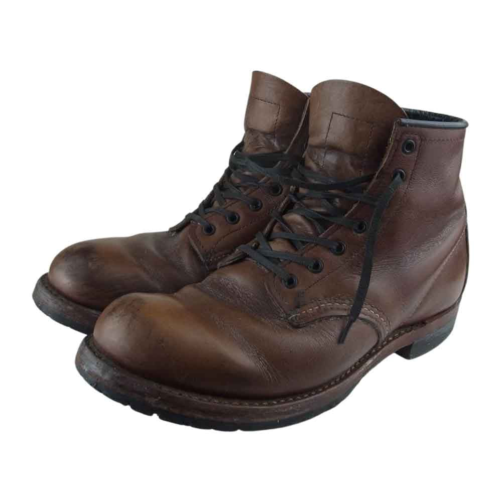 RED WING レッドウィング 9016 羽タグ BECKMAN BOOT ベックマン ワーク ブーツ  ブラウン系 US7【中古】