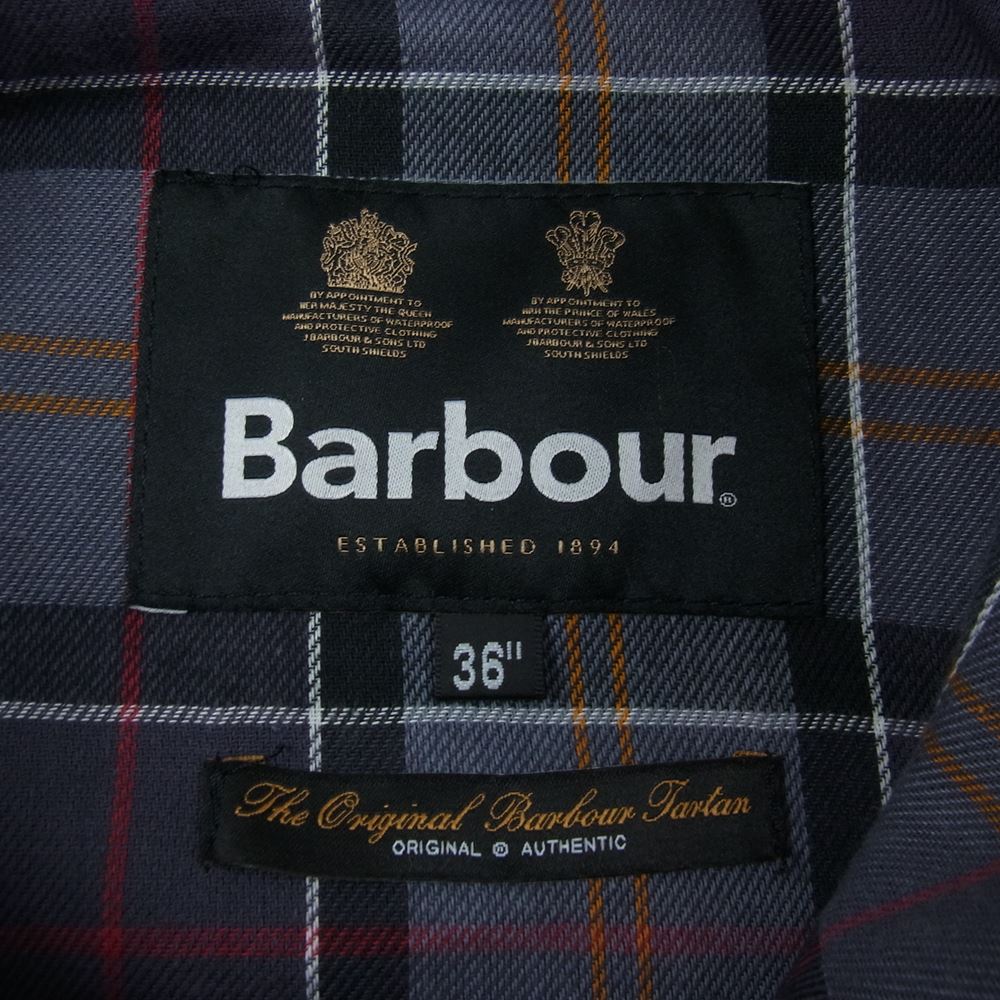 Barbour バブアー 22AW 222MCA0790 × BEAMS F 別注 BEDALE ビデイル 2layer ノンオイルド ジャケット ブラック系 36【美品】【中古】