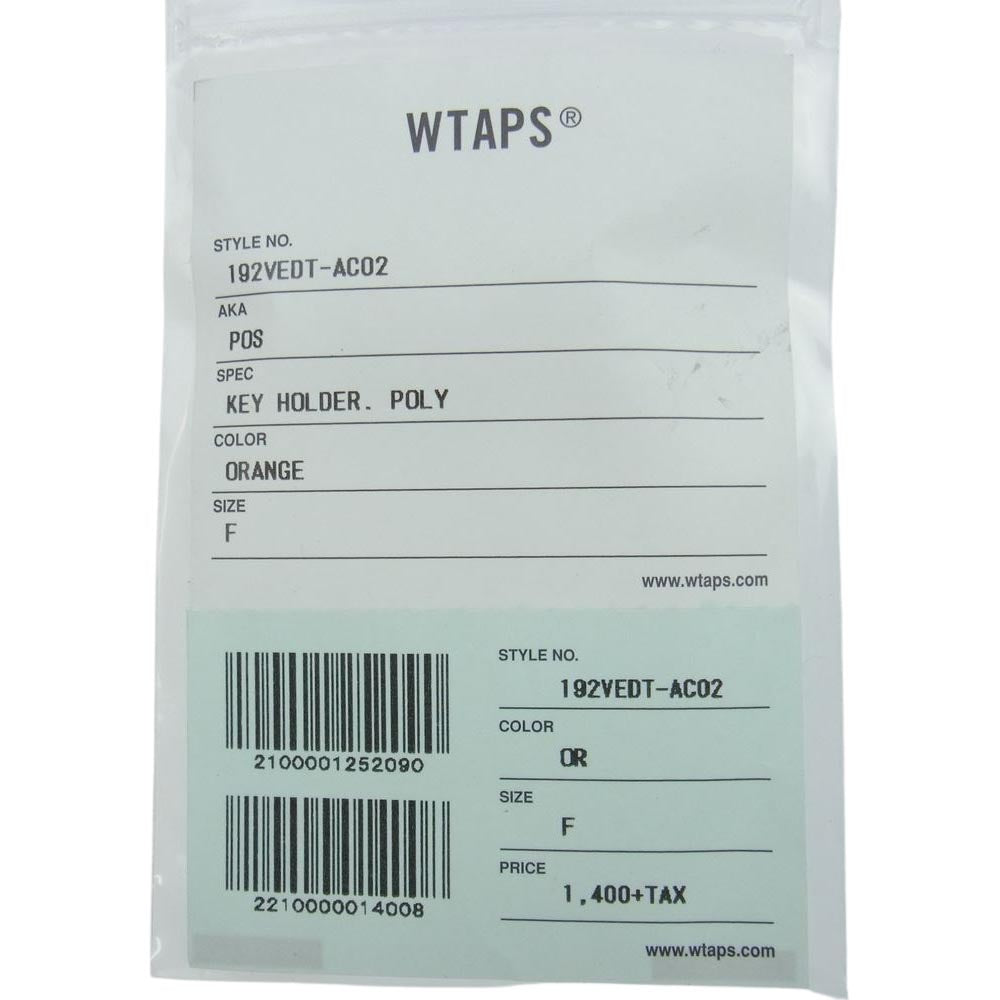 WTAPS ダブルタップス 19AW 192VEDT-AC02 POS KEY HOLDER. POLY ORANGE ポス キーホルダー オレンジ オレンジ系【新古品】【未使用】【中古】