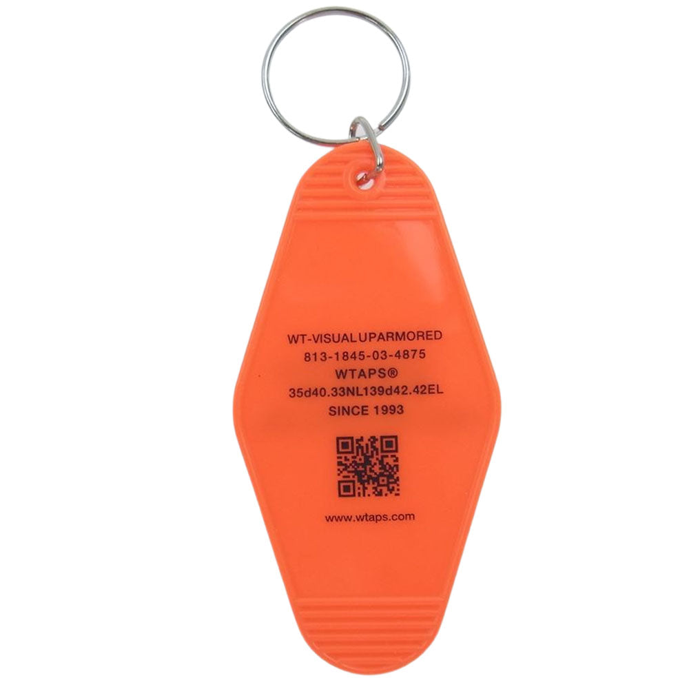 WTAPS ダブルタップス 182VEDT-AC01 TAG KEY HOLDER ACRYLIC アクリル キーホルダー オレンジ オレンジ系【新古品】【未使用】【中古】