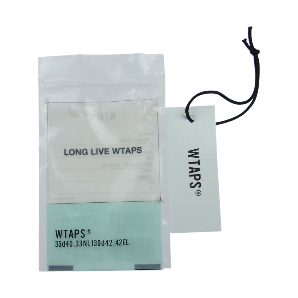 WTAPS ダブルタップス 182VEDT-AC01 TAG KEY HOLDER ACRYLIC アクリル キーホルダー オレンジ オレンジ系【新古品】【未使用】【中古】