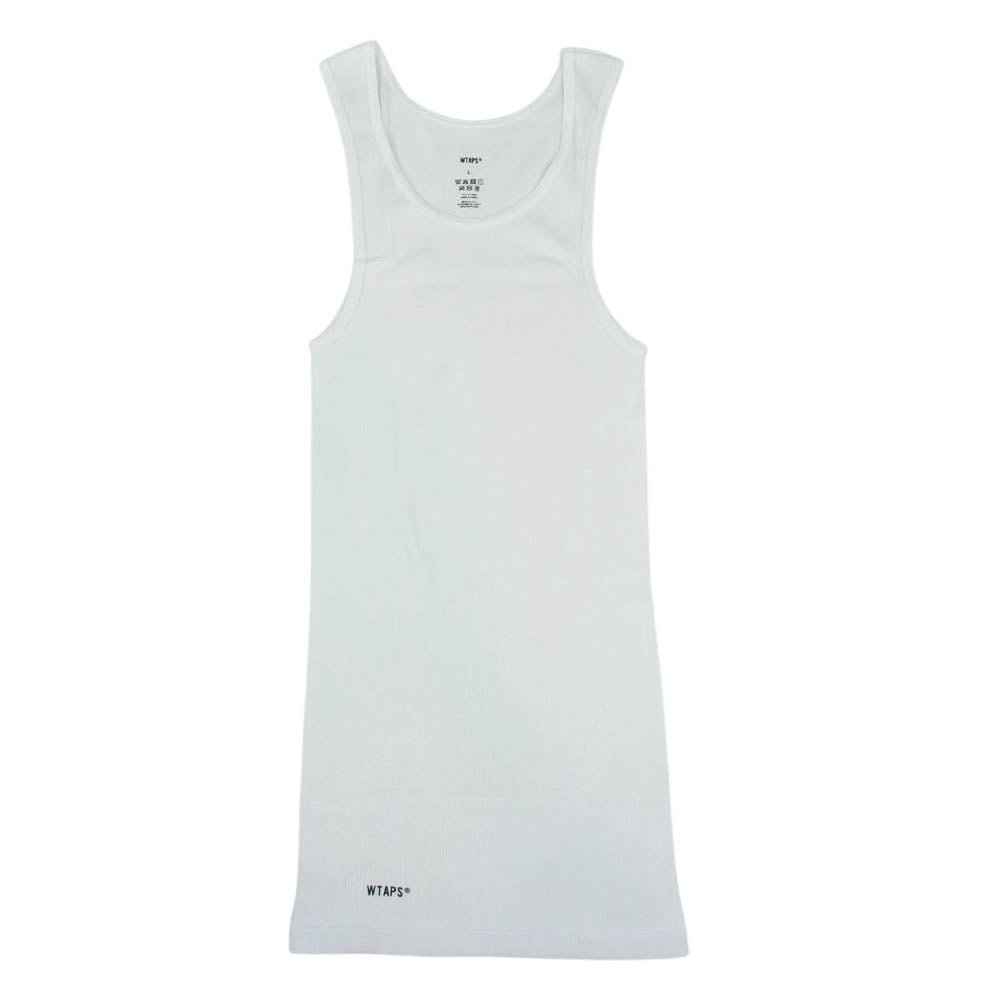WTAPS ダブルタップス 202MYDT-UWM02 WTAPS タンクトップ 2枚セット ホワイト系 L【美品】【中古】