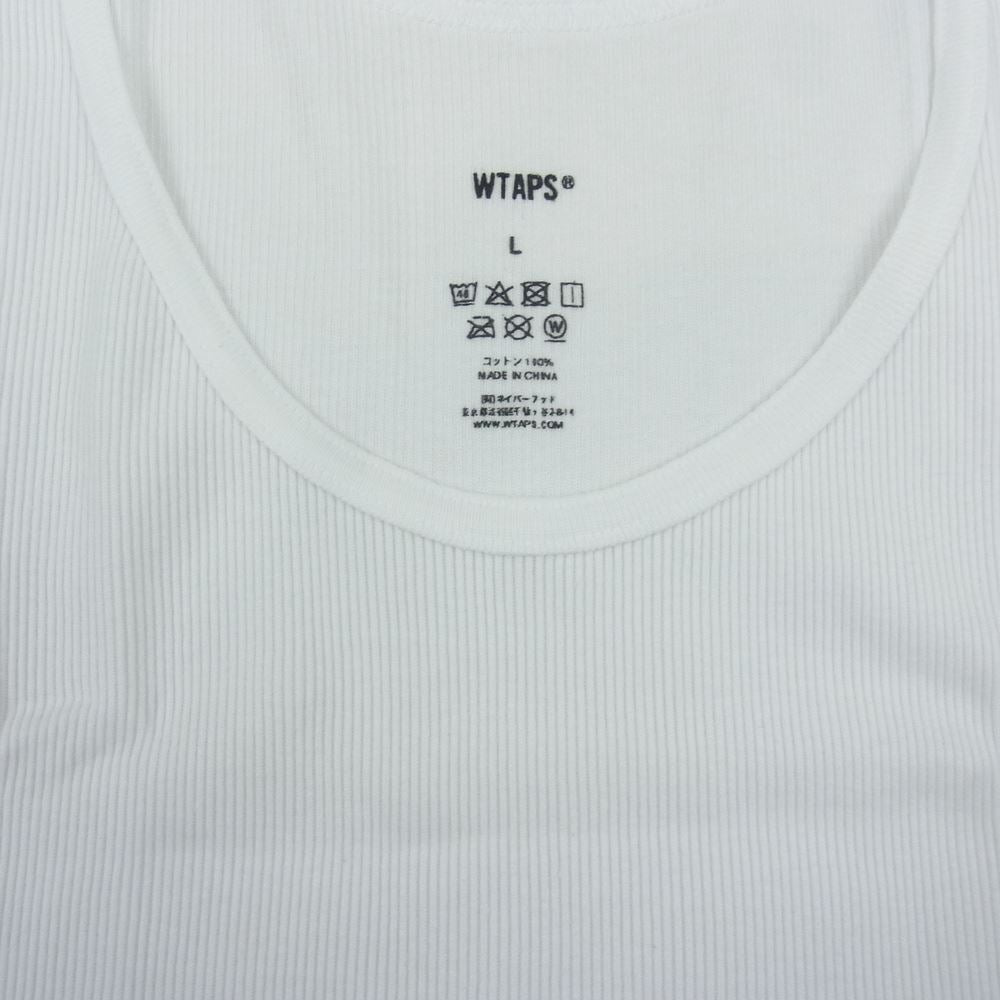 WTAPS ダブルタップス 202MYDT-UWM02 WTAPS タンクトップ 2枚セット ホワイト系 L【美品】【中古】