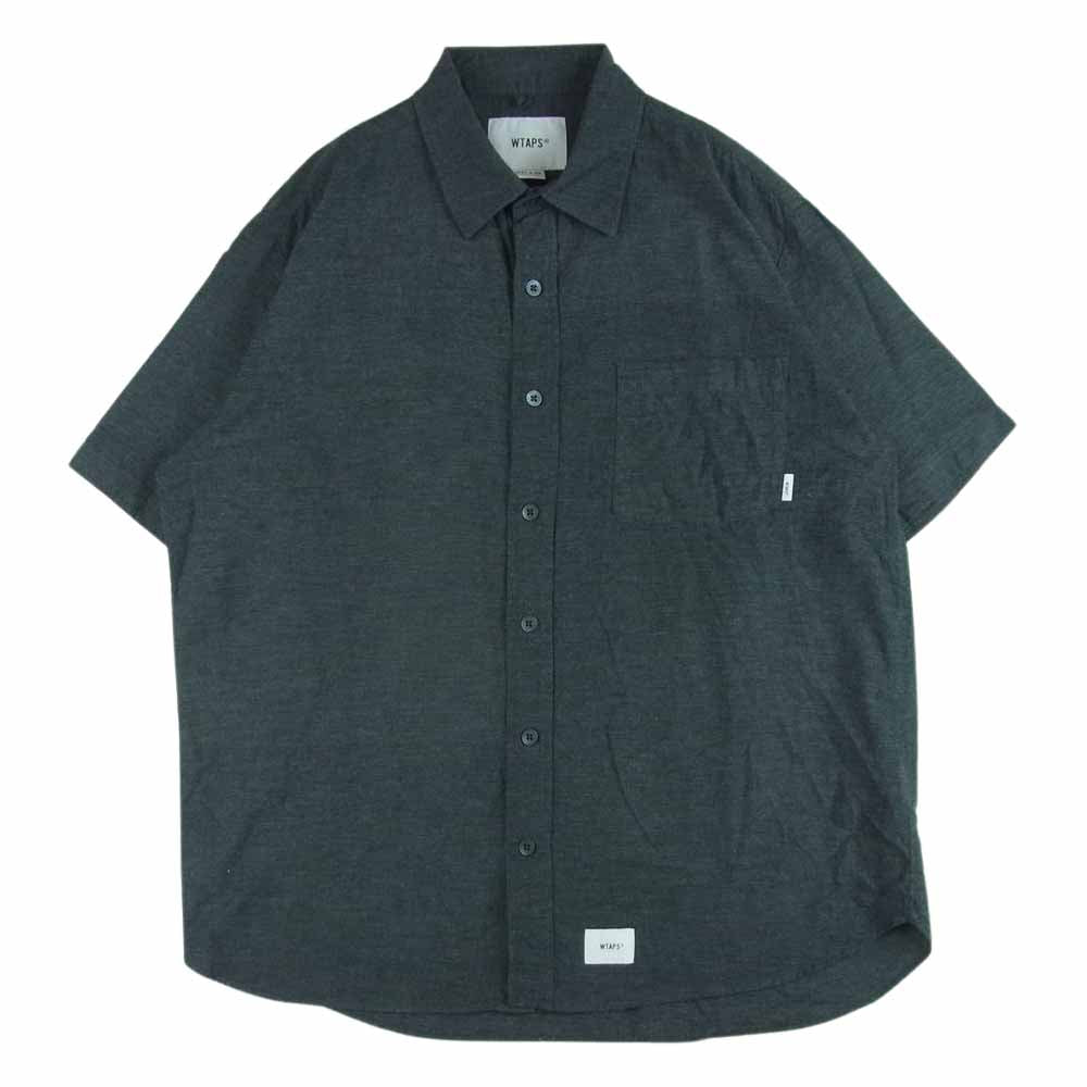 WTAPS ダブルタップス 181GWDT-SHM04 CHANBRAY シャンブレー 半袖 シャツ グレー系 03【中古】