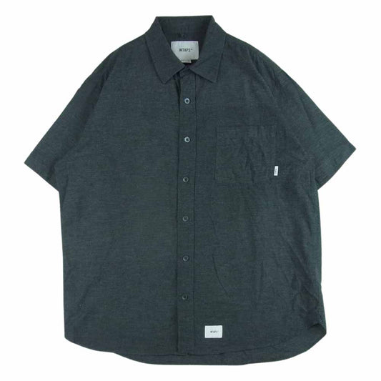 WTAPS ダブルタップス 181GWDT-SHM04 CHANBRAY シャンブレー 半袖 シャツ グレー系 03【中古】