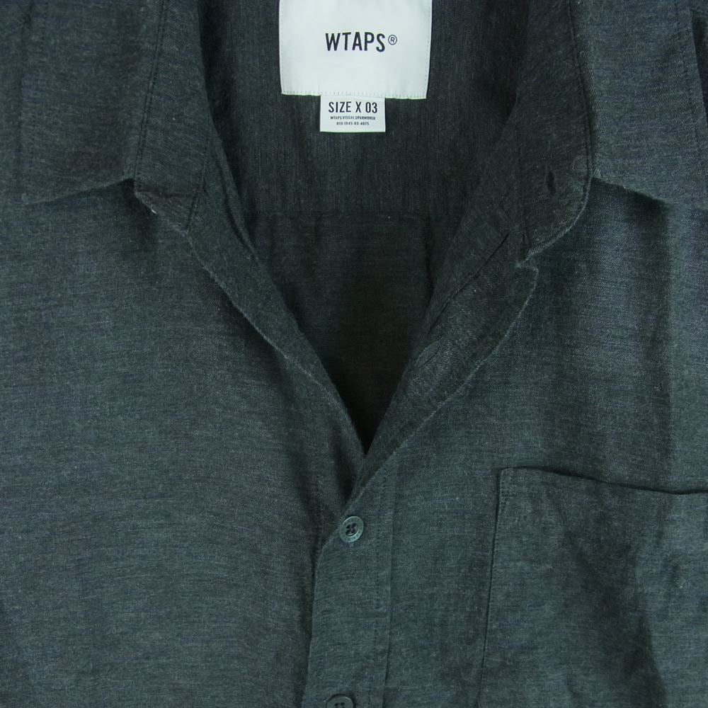 WTAPS ダブルタップス 181GWDT-SHM04 CHANBRAY シャンブレー 半袖 シャツ グレー系 03【中古】