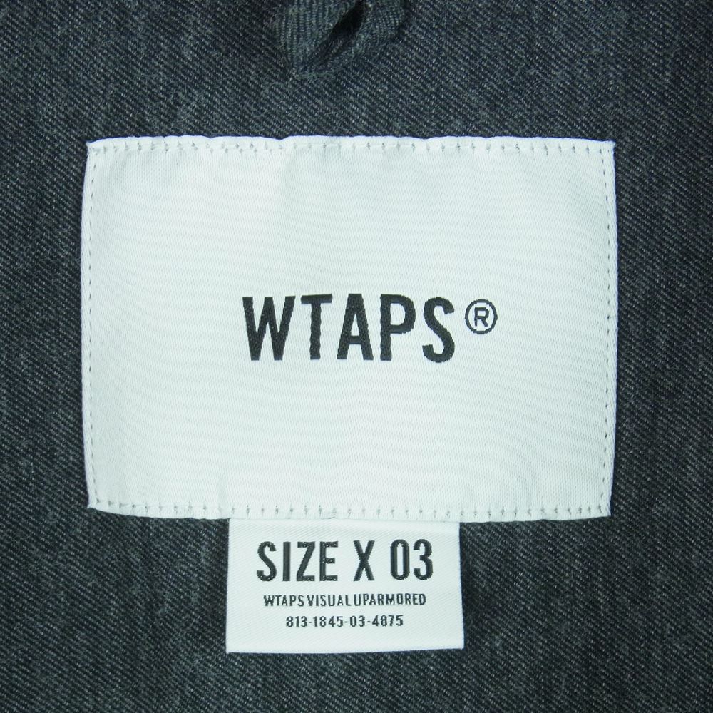 WTAPS ダブルタップス 181GWDT-SHM04 CHANBRAY シャンブレー 半袖 シャツ グレー系 03【中古】