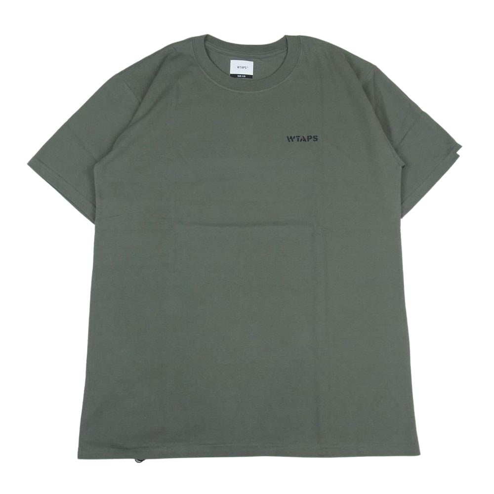 WTAPS ダブルタップス 20AW 202PCDT-ST01S BOB SCREEN SS TEE ボブ スクリーン バックロゴ 半袖 Tシャツ カーキ系 03【極上美品】【中古】
