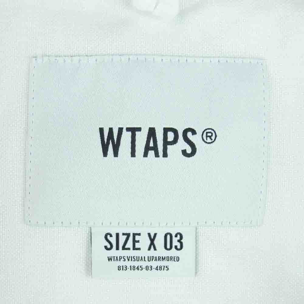 WTAPS ダブルタップス 201WVDT-SHM04 THOMAS MASON トーマスメイソン OXFORD オックスフォード シャツ 半袖 ホワイト系 03【中古】