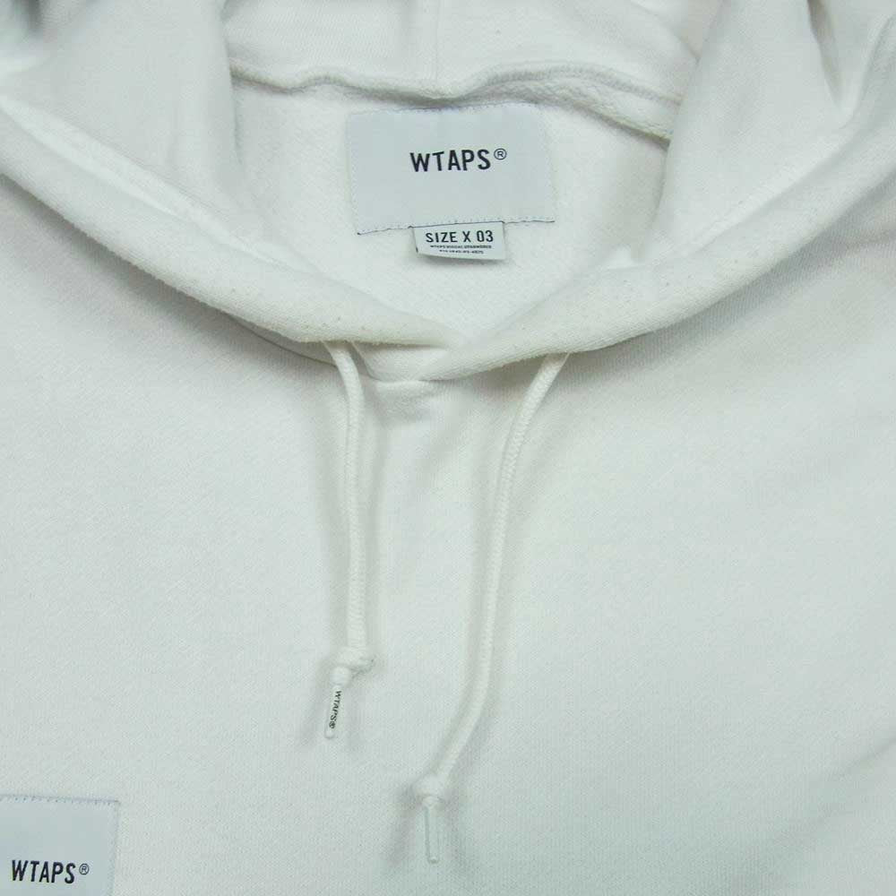 WTAPS ダブルタップス 20SS 201ATDT-CSM21 HOME BASE HOODED ホーム ベース フーデッド フーディー パーカー ホワイト系 03【中古】