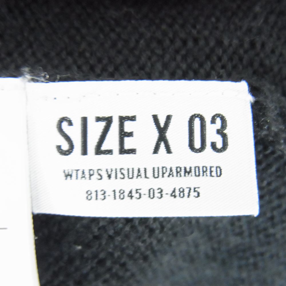 WTAPS ダブルタップス 18AW 182MADT-KNM01 CREW SWEATER WOAC クルー セーター ニット ブラック ブラック系 03【中古】