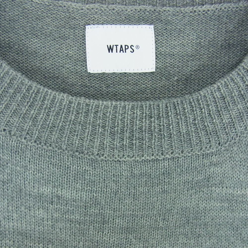 WTAPS ダブルタップス 18AW 182MADT-KNM01 CREW SWEATER WOAC クルー セーター ニット グレー系 03【美品】【中古】