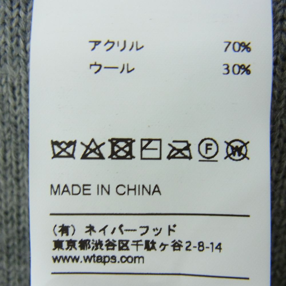 WTAPS ダブルタップス 18AW 182MADT-KNM01 CREW SWEATER WOAC クルー セーター ニット グレー系 03【美品】【中古】