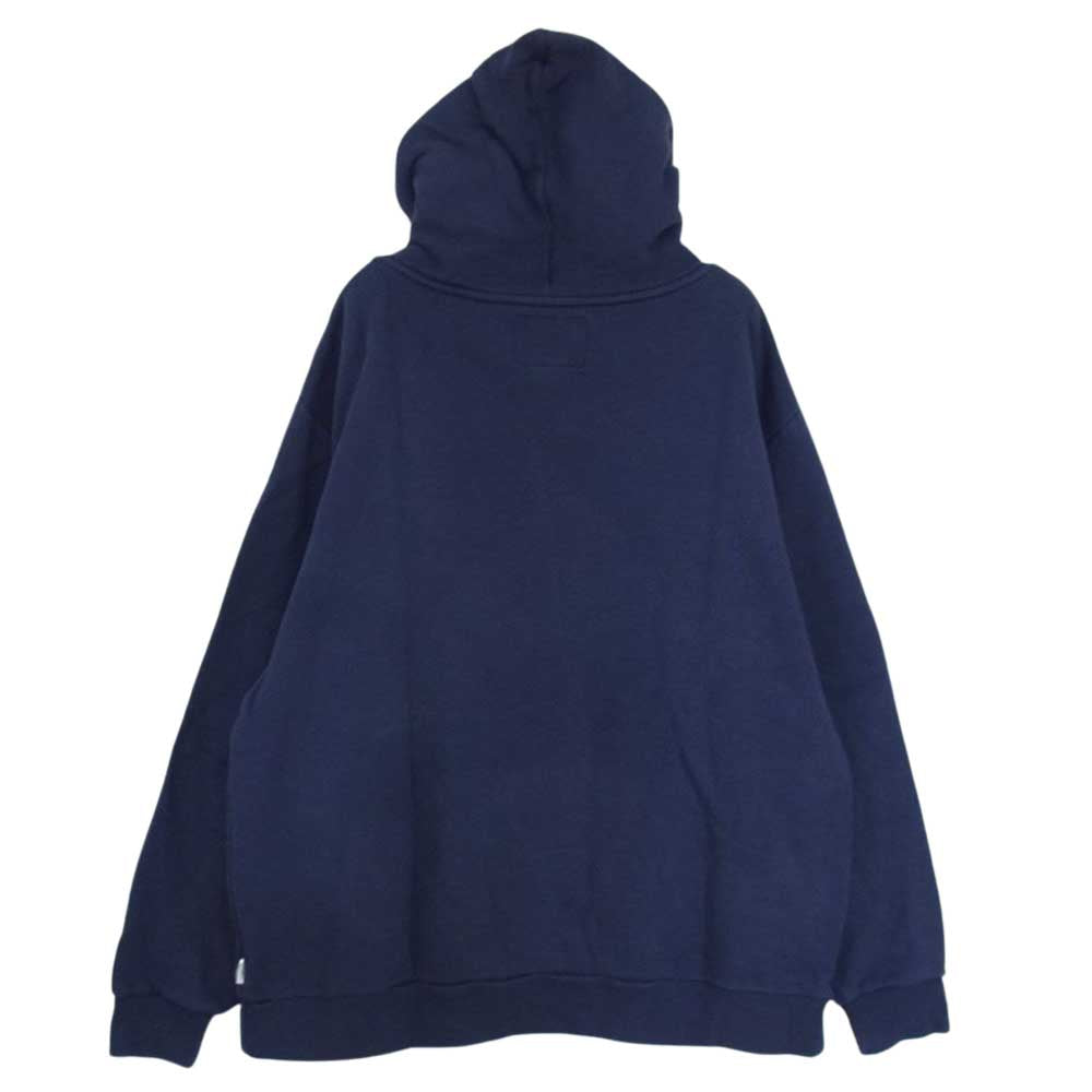 WTAPS ダブルタップス 21AW 211ATDT-CSM38 ACADEMY HOODED COTTON NAVY LIMA プリント スウェット パーカー ネイビー系 03【中古】