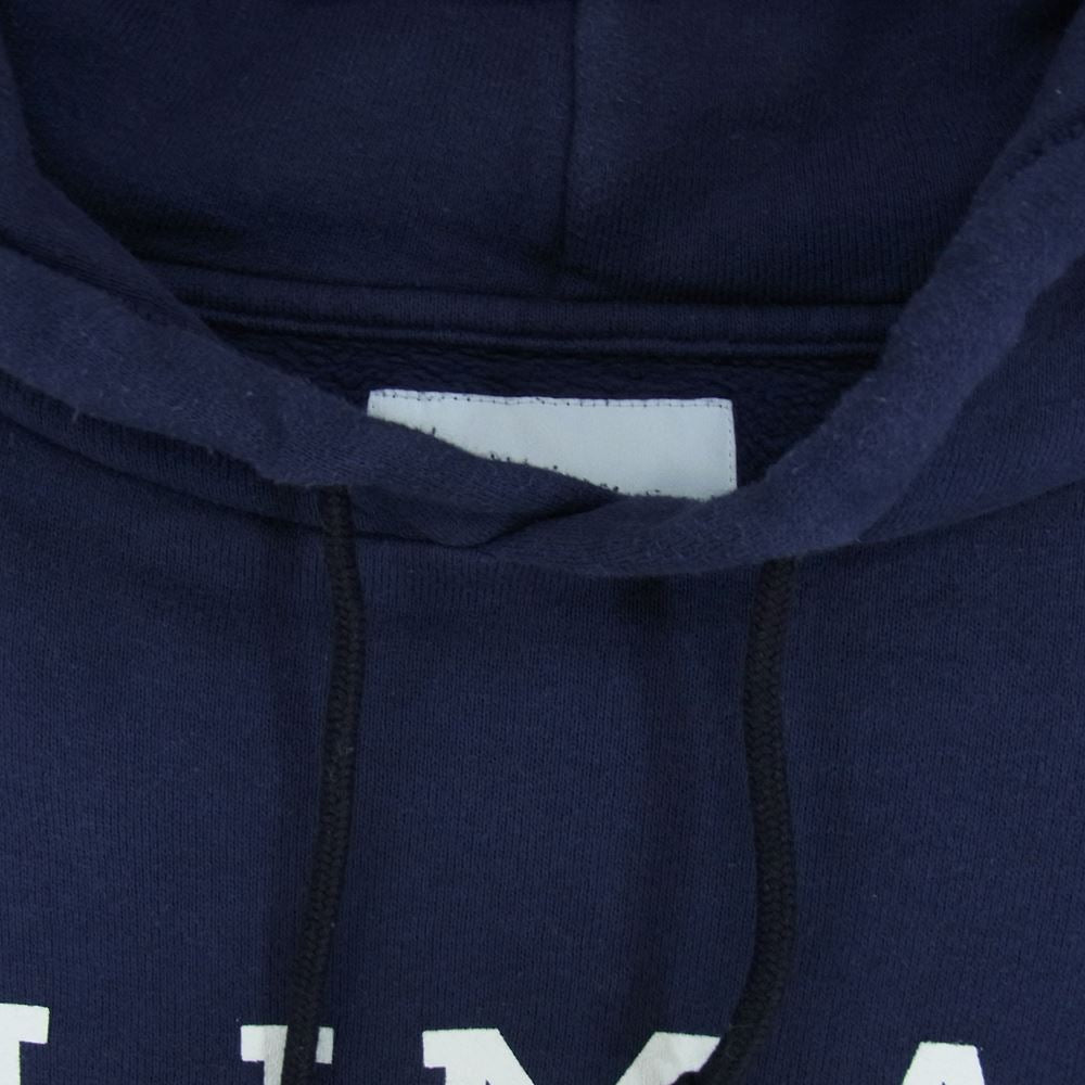 WTAPS ダブルタップス 21AW 211ATDT-CSM38 ACADEMY HOODED COTTON NAVY LIMA プリント スウェット パーカー ネイビー系 03【中古】