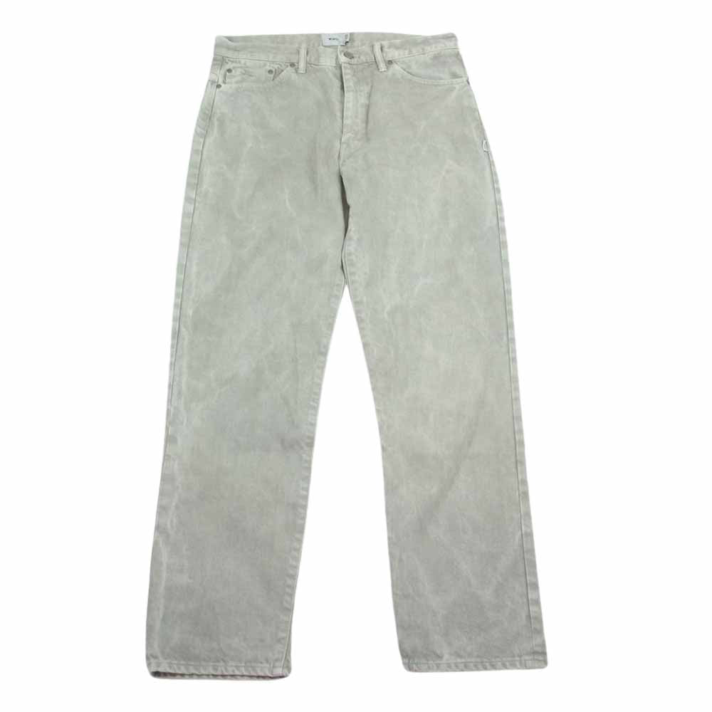 WTAPS ダブルタップス 21AW 212WVDT-PTM05 BLUES BAGGY TROUSERS ブルース バギー トラウザーズ デニム パンツ ベージュ系 03【美品】【中古】