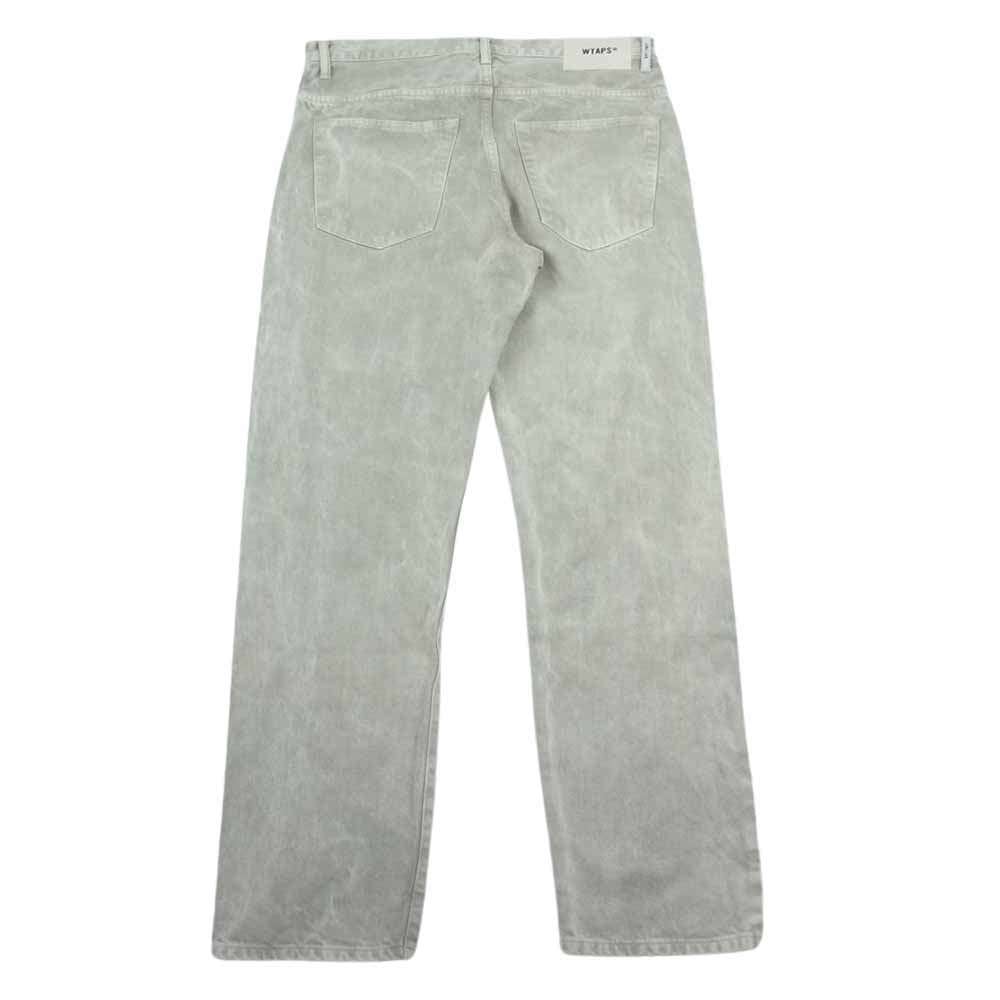 WTAPS ダブルタップス 21AW 212WVDT-PTM05 BLUES BAGGY TROUSERS ブルース バギー トラウザーズ デニム パンツ ベージュ系 03【美品】【中古】