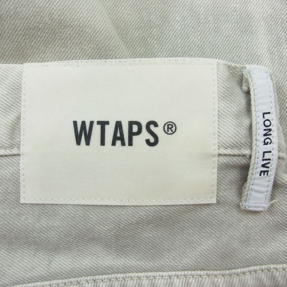 WTAPS ダブルタップス 21AW 212WVDT-PTM05 BLUES BAGGY TROUSERS ブルース バギー トラウザーズ デニム パンツ ベージュ系 03【美品】【中古】
