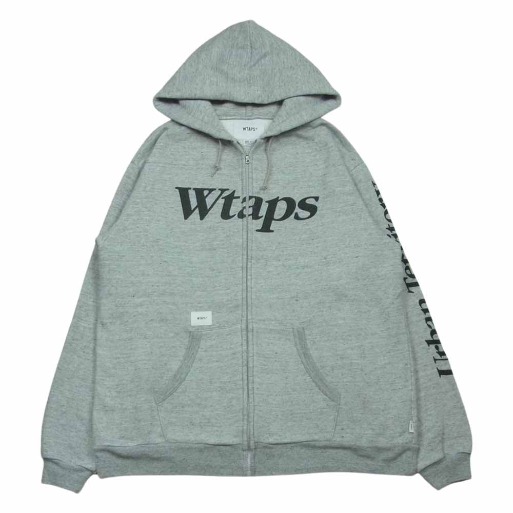 WTAPS ダブルタップス 18AW 182ATDT-CSM23 Academy Zip Up アカデミー ジップ アップ フーディー パーカー グレー系 03【中古】