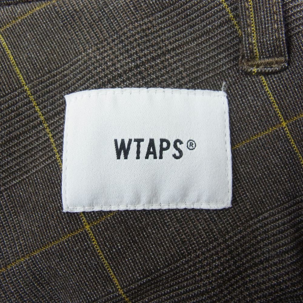WTAPS ダブルタップス 20SS 201BRDT-PTM07 TUCK TROUSERS TEXTILE タック トラウザーズ テキスタイル パンツ ブラウン ブラウン系 02【美品】【中古】