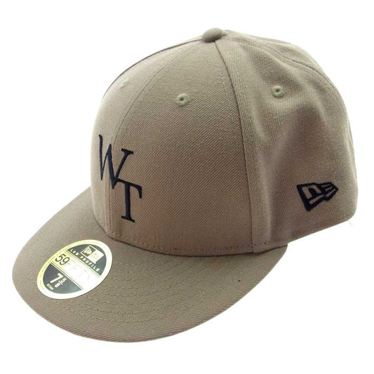 WTAPS ダブルタップス 21AW 212NENED-HT01 × NEWERA ニューエラ 59FIFTY LOW PROFILE CAP POLY. TWILL. キャップ ベージュ系 7 5/8 (60.6cm)【極上美品】【中古】