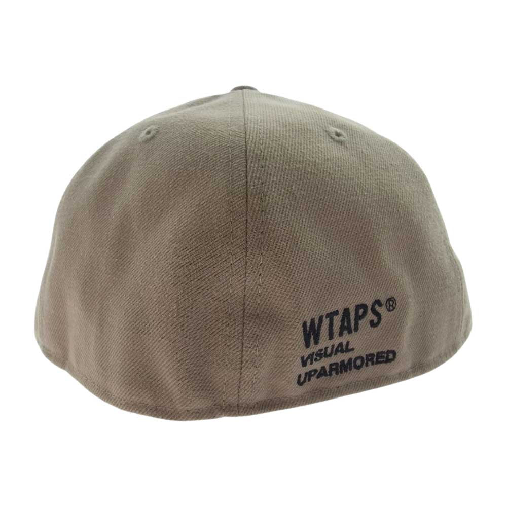 WTAPS ダブルタップス 21AW 212NENED-HT01 × NEWERA ニューエラ 59FIFTY LOW PROFILE CAP POLY. TWILL. キャップ ベージュ系 7 5/8 (60.6cm)【極上美品】【中古】