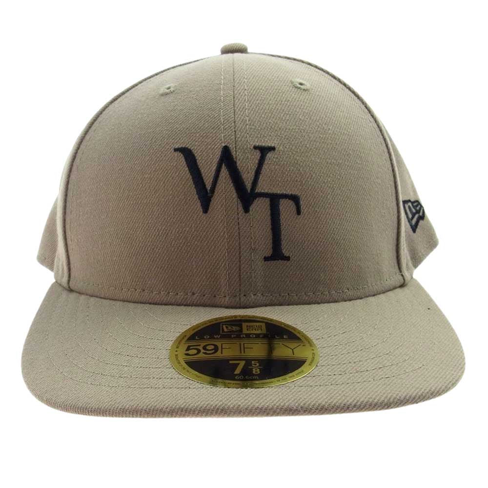 WTAPS ダブルタップス 21AW 212NENED-HT01 × NEWERA ニューエラ 59FIFTY LOW PROFILE CAP POLY. TWILL. キャップ ベージュ系 7 5/8 (60.6cm)【極上美品】【中古】
