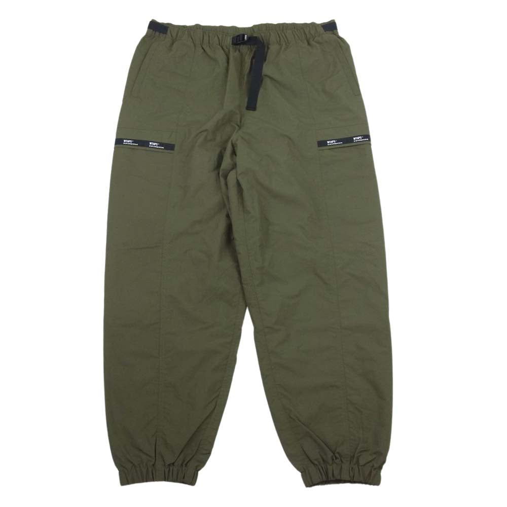 WTAPS ダブルタップス 22SS 221BRDT-PTM02 TRACKS TROUSERS NYLON TUSSAH トラック トラウザーズ ナイロン パンツ カーキ系 03【極上美品】【中古】
