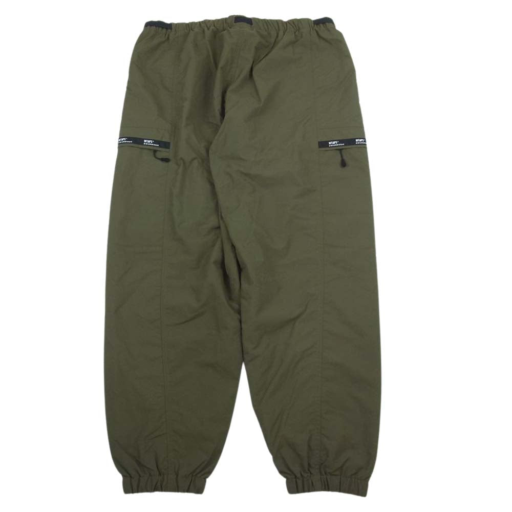 WTAPS ダブルタップス 22SS 221BRDT-PTM02 TRACKS TROUSERS NYLON TUSSAH トラック トラウザーズ ナイロン パンツ カーキ系 03【極上美品】【中古】