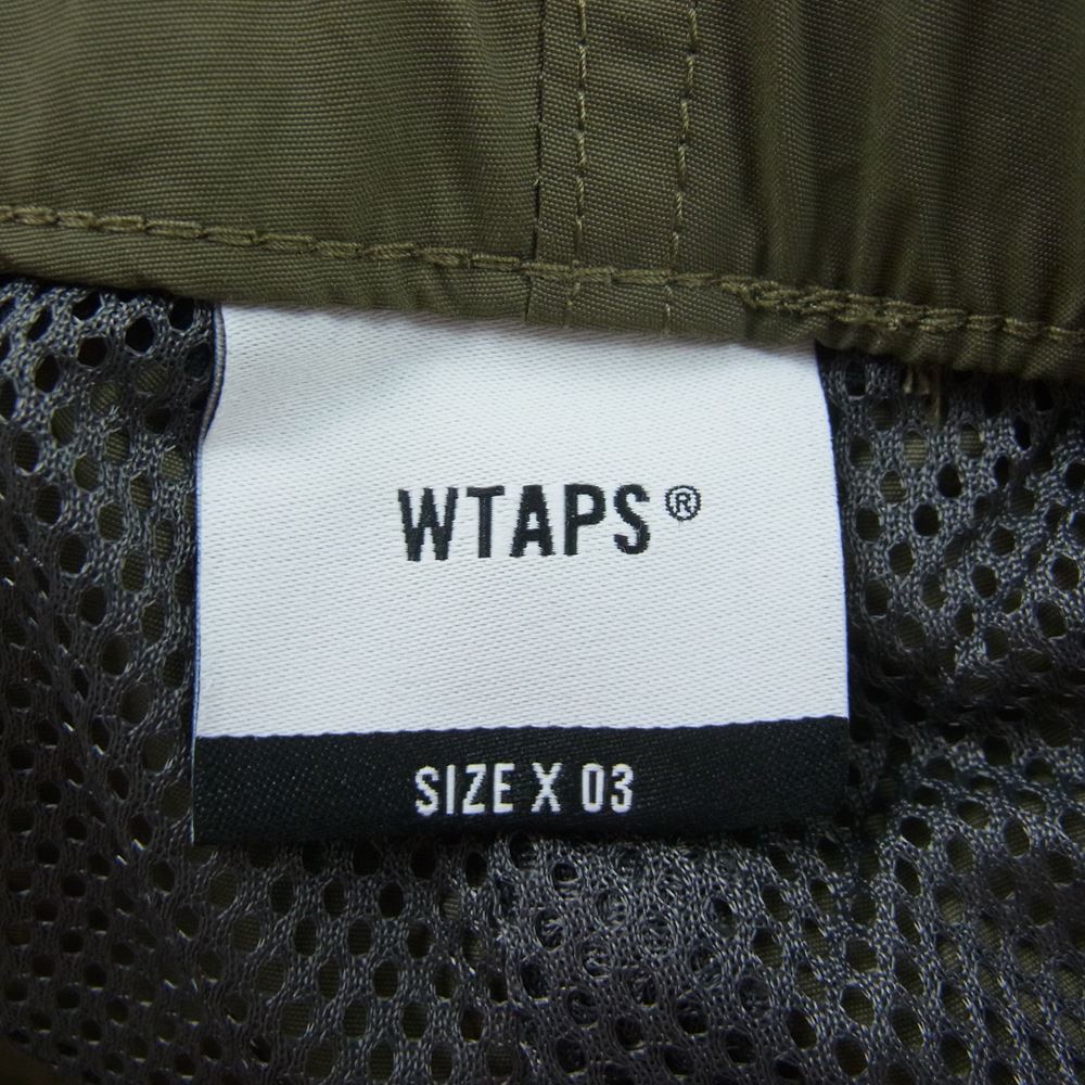 WTAPS ダブルタップス 22SS 221BRDT-PTM02 TRACKS TROUSERS NYLON TUSSAH トラック トラウザーズ ナイロン パンツ カーキ系 03【極上美品】【中古】