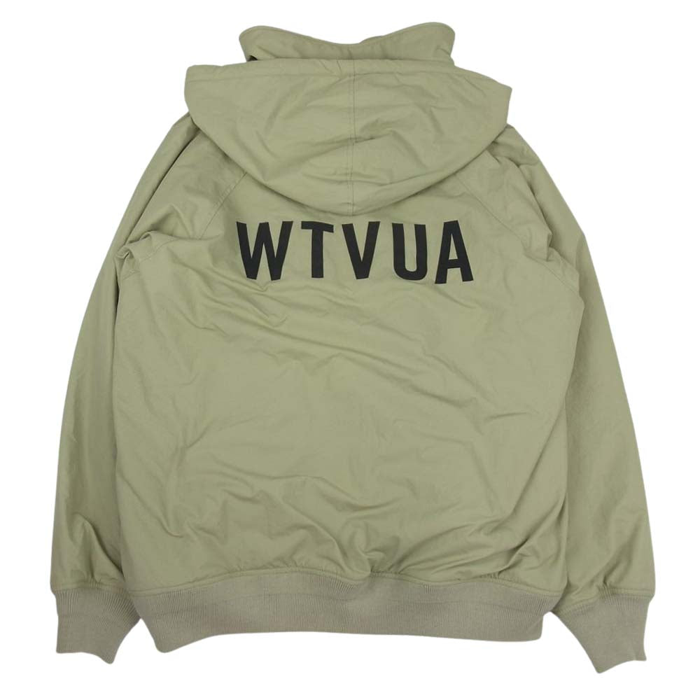 WTAPS ダブルタップス 19AW 192BRDT-JKM02 INCOM JACKE バックロゴ フーデット アイコン ロゴ ジャケット カーキ系 03【中古】
