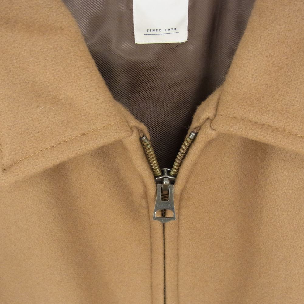 Ron Herman ロンハーマン 28204000475 1071 袖レザー メルトン ウール スタジャン ジャケット ブラウン系 M【中古】