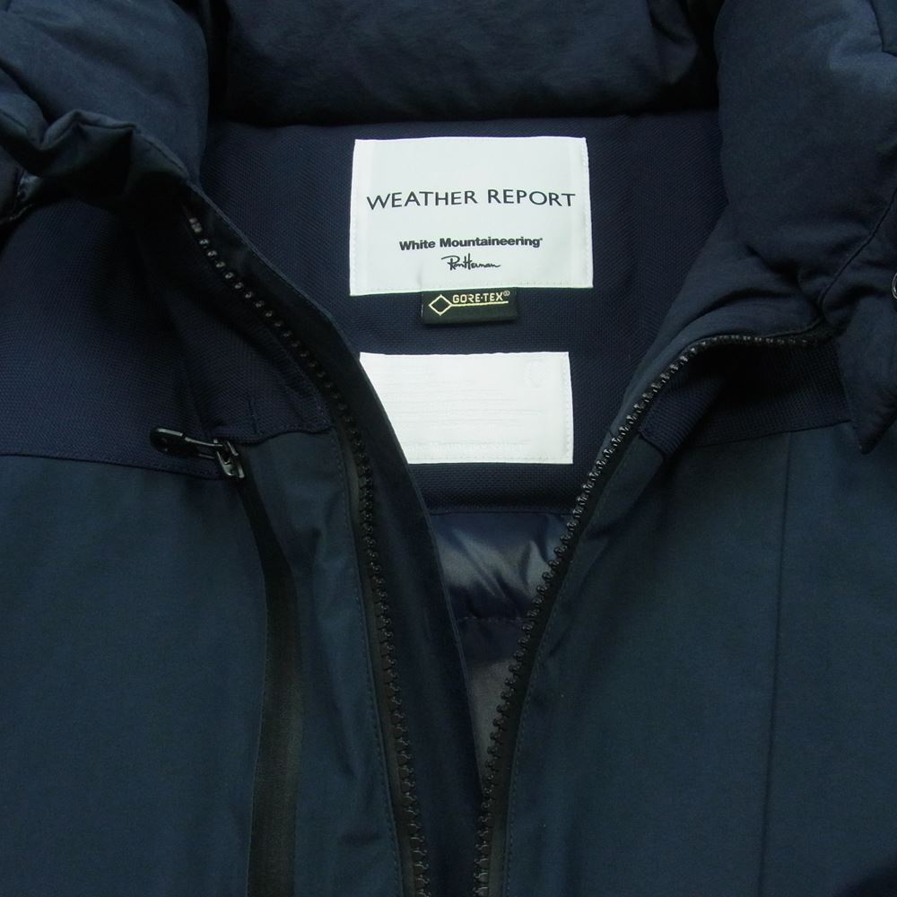 WHITE MOUNTAINEERING ホワイトマウンテニアリング 16AW RON HERMAN ロンハーマン別注 WM1673226 WEATHER REPORT GORE-TEX ゴアテックス ダウン ジャケット ダークネイビー系【中古】