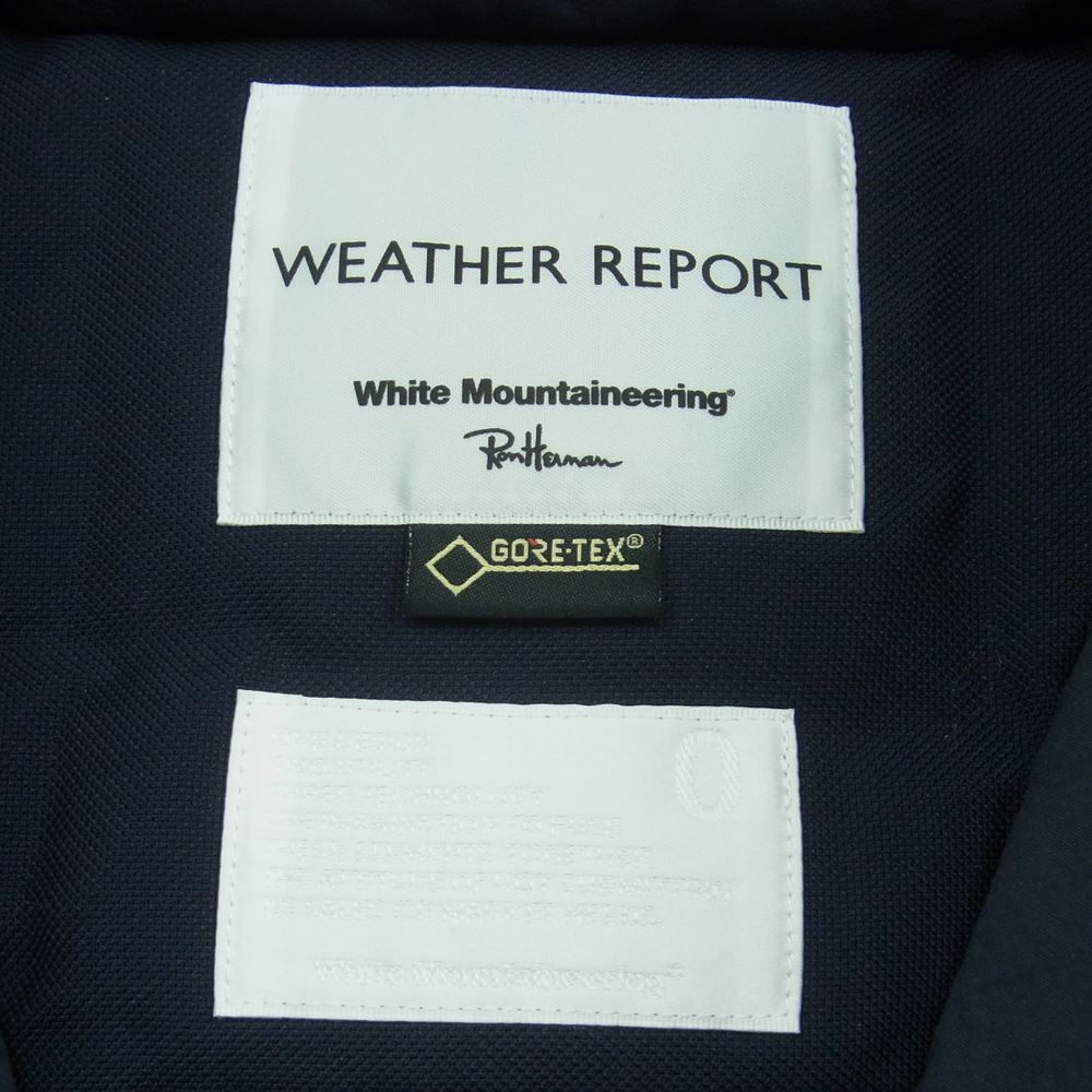 WHITE MOUNTAINEERING ホワイトマウンテニアリング 16AW RON HERMAN ロンハーマン別注 WM1673226 WEATHER REPORT GORE-TEX ゴアテックス ダウン ジャケット ダークネイビー系【中古】