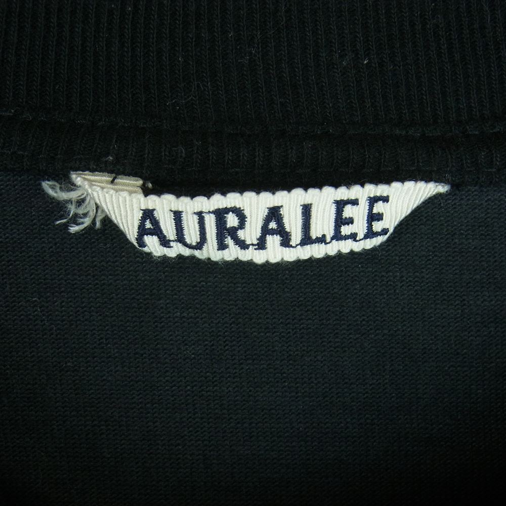 AURALEE オーラリー 21SS A21ST01SU STAND UP TEE スタンドアップ 半袖 Tシャツ コットン 日本製 ブラック系 4【中古】